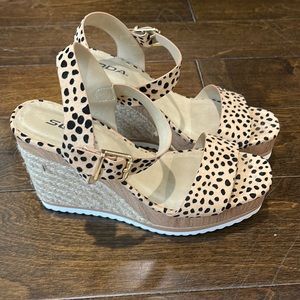 Leopard Wedges